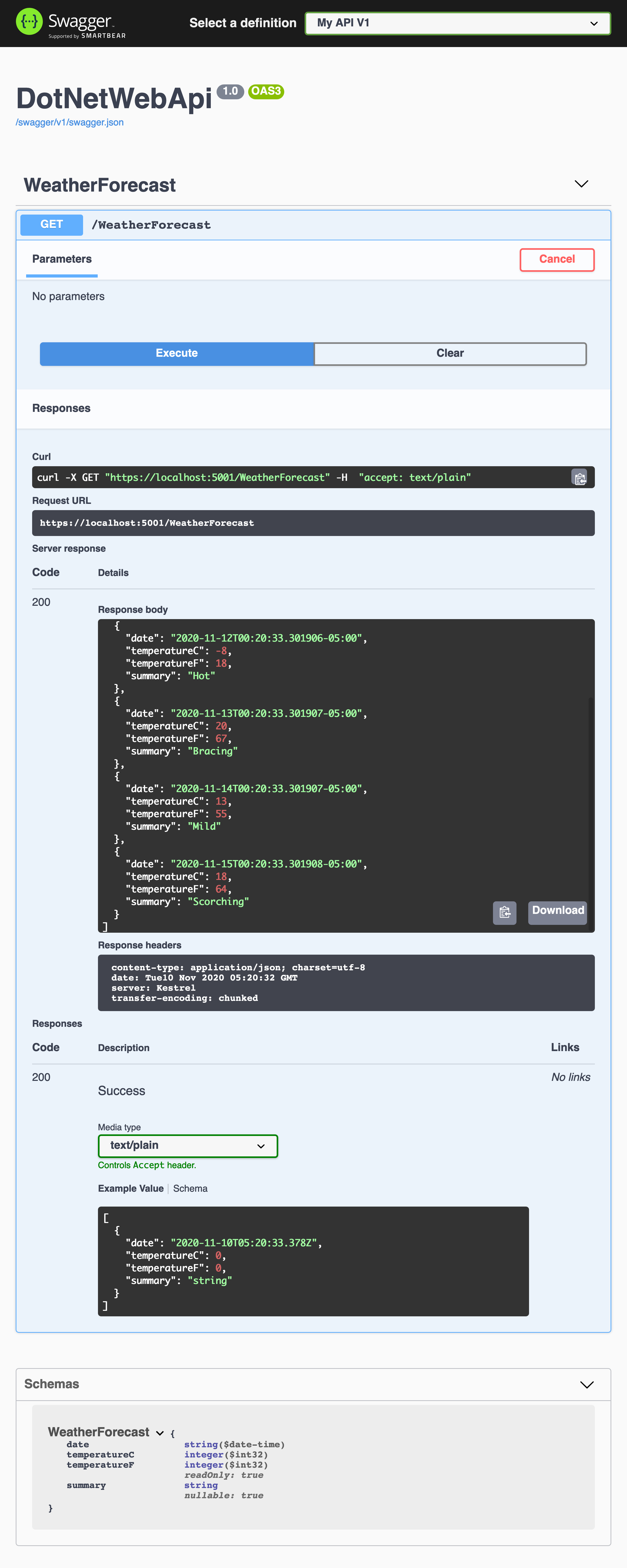 SwaggerUI updated with api prefix and lowercase routes